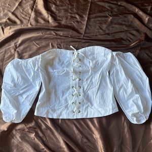 White Off The Shoulder Top
